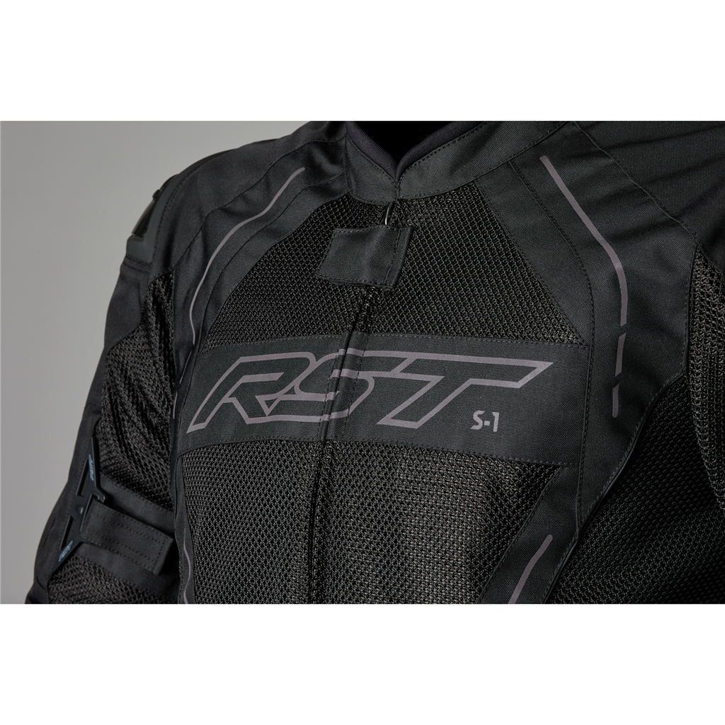 RST S1 Mesh CE Mens Textile Jacket - Black