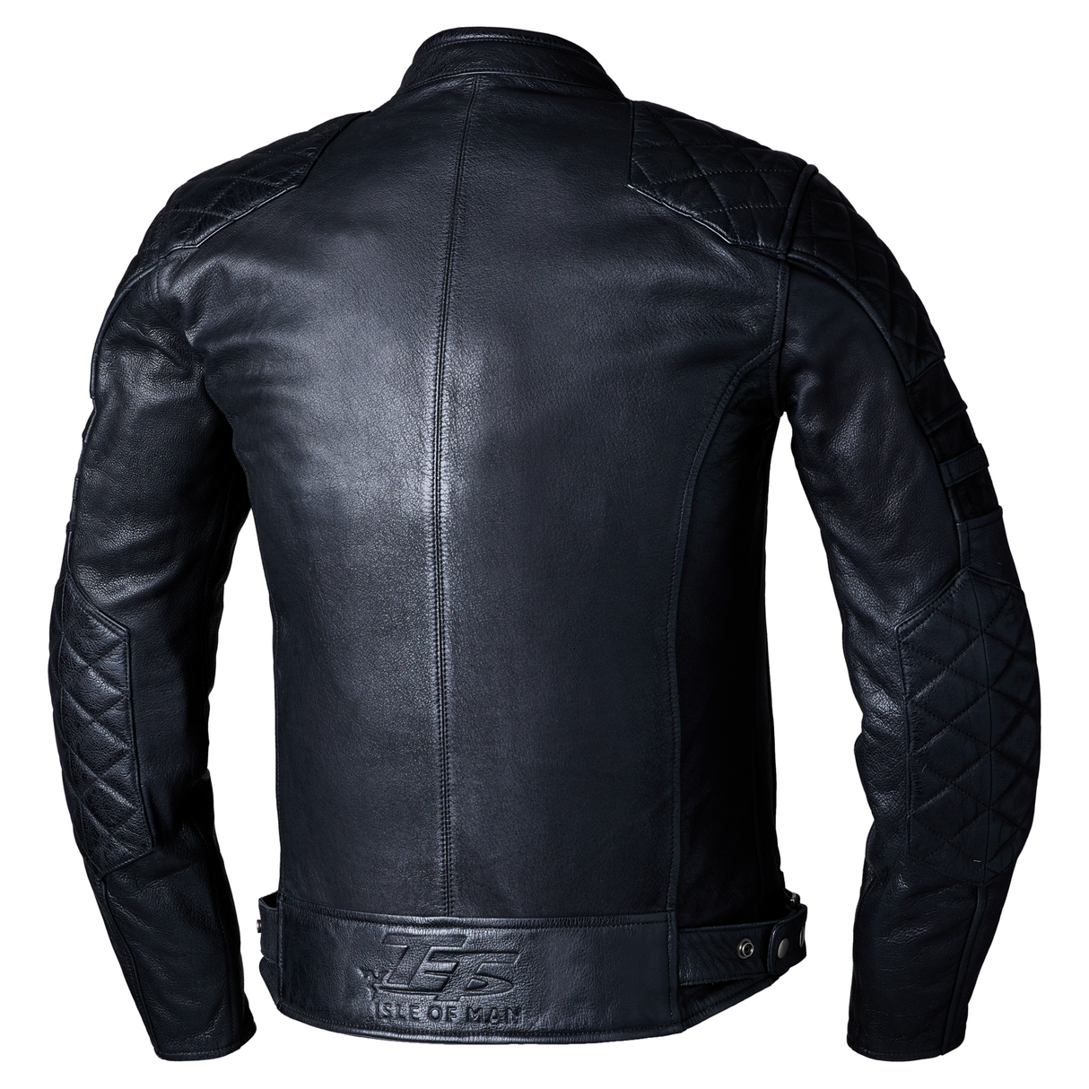 IOM TT Hillberry 2 CE Mens Leather Jacket - Black