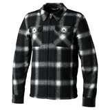 Brushed CE Mens Textile Shirt - Black / White Check