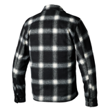 Brushed CE Mens Textile Shirt - Black / White Check