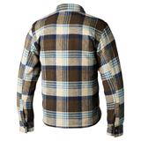 Brushed CE Mens Textile Shirt - Brown / Blue Check