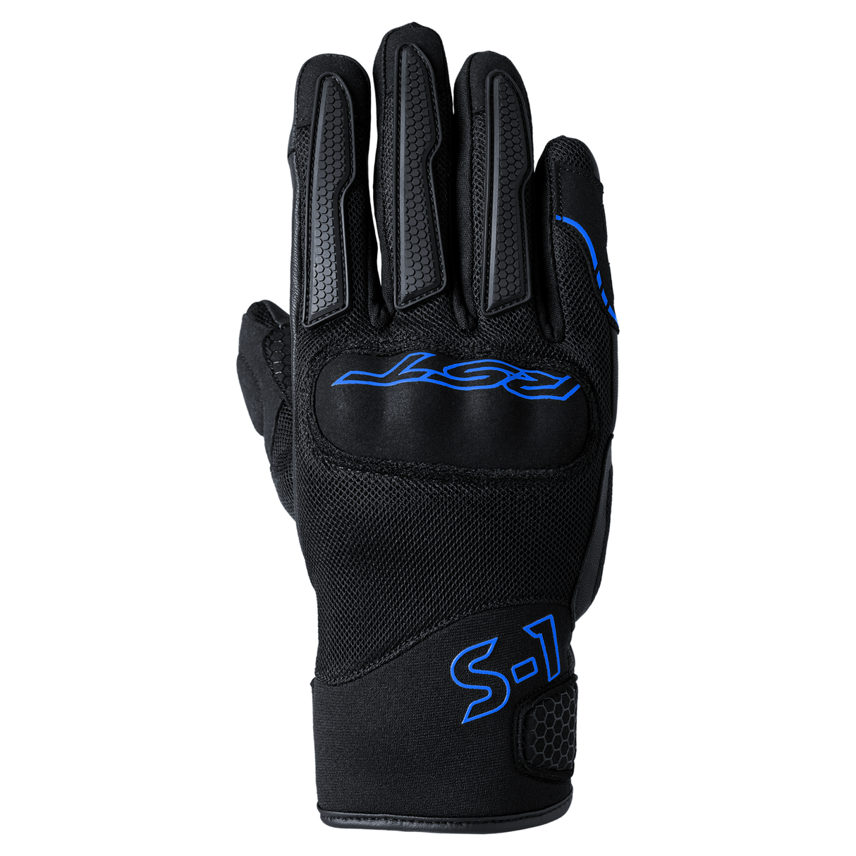 S1 Mesh CE Mens Glove - Black / Neon Blue