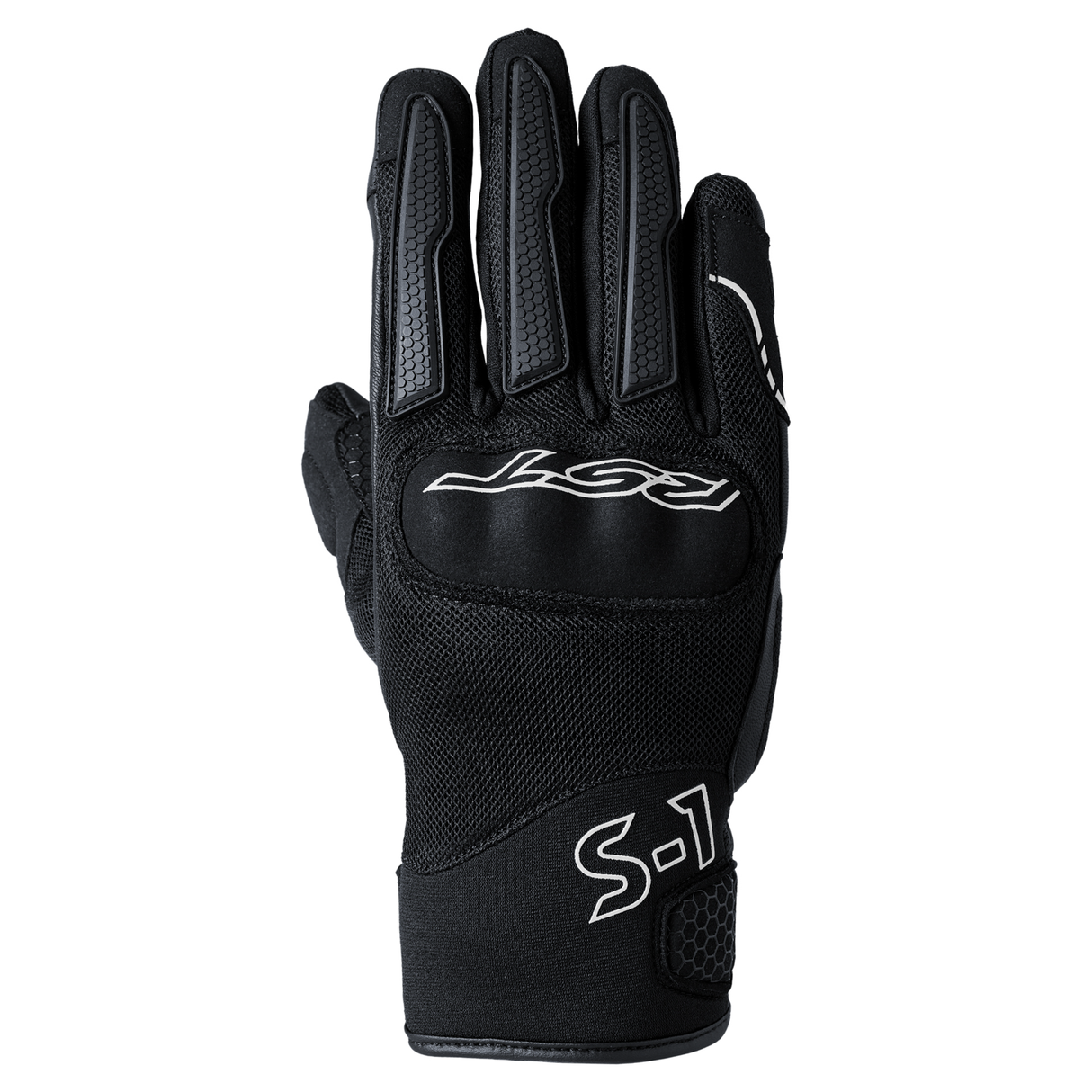 S1 Mesh CE Mens Glove - Black / Black / White