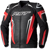 Tractech Evo 5 CE Mens Leather Jacket - Red / Black / White