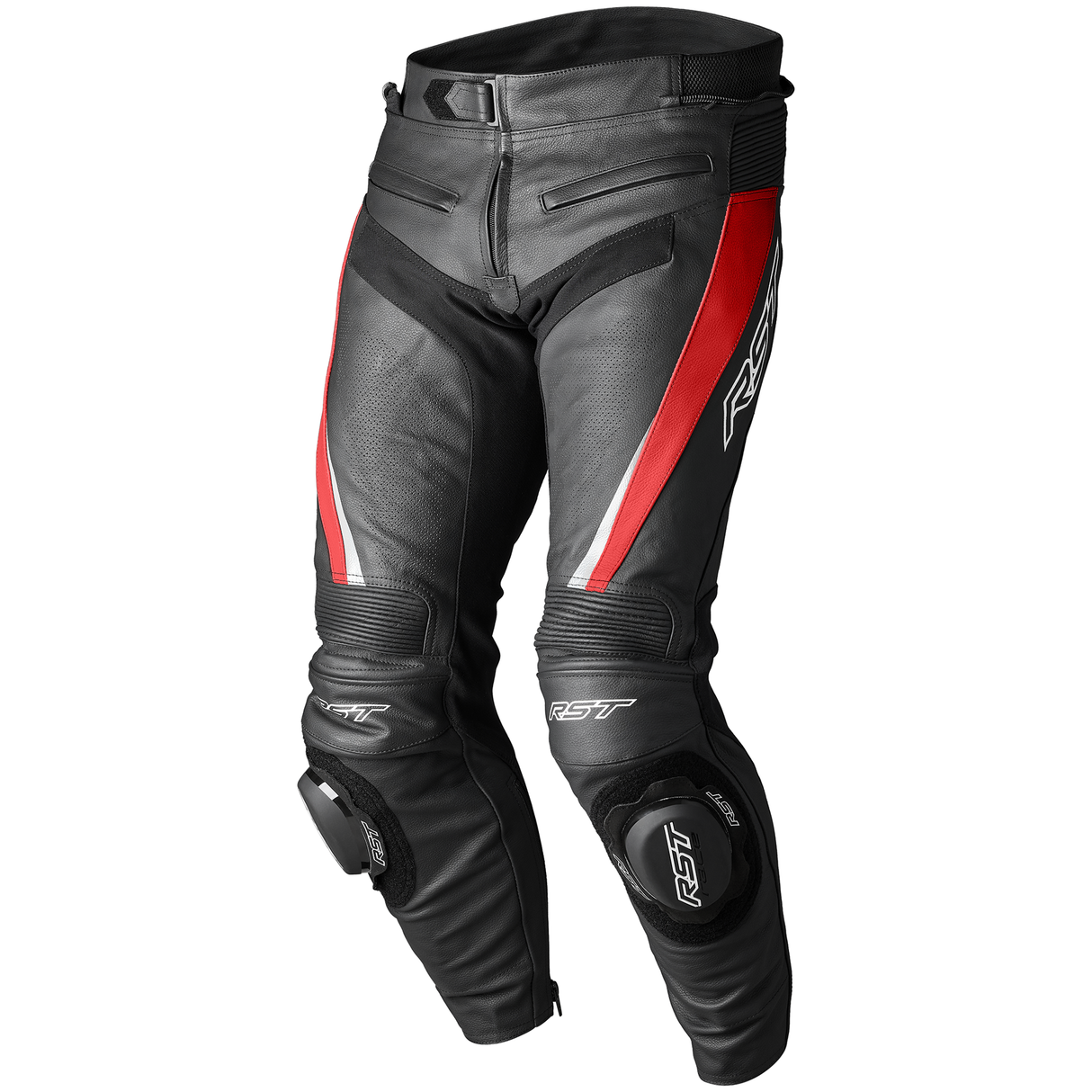 Tractech Evo 5 CE Mens Leather Jean - Red / Black / White