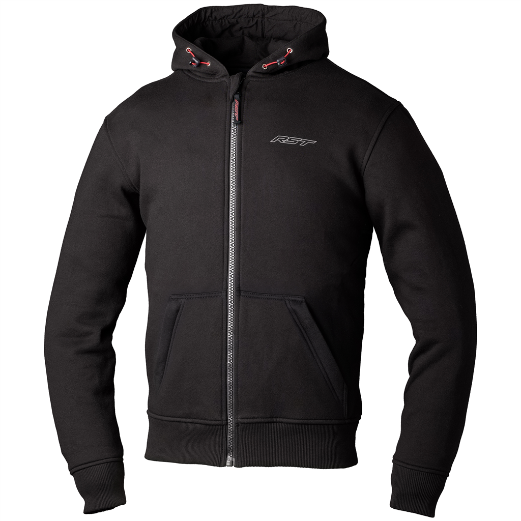 RST Zip Through Urban CE MENS Textile Hoodie - Black