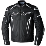 Tractech Evo 5 CE Mens Textile Jacket - Black / White / Black