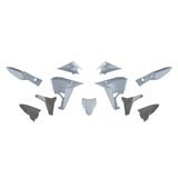 Kove 800 XPro/Rally - Racetech Plastic Kit (7 pcs) - Light Grey / Aquamarine Green / Black