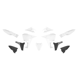 Kove 800 XPro/Rally - Racetech Plastic Kit (7 pcs) - Light Grey / Aquamarine Green / Black