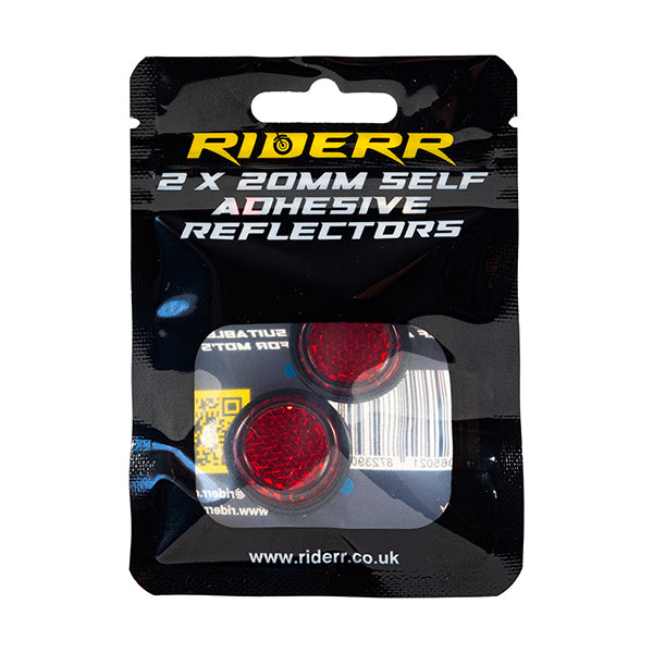 Riderr 2 x 20mm Self Adhesive Reflectors