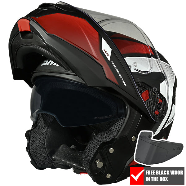 SMK Gullwing V2 Sonic - Matt Black / Grey / Red