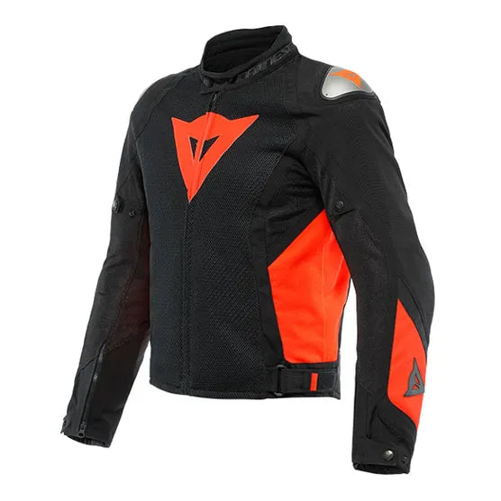 Dainese Energyca Air Textile Jacket - Black / Flo Red