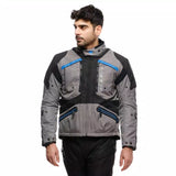 Dainese Gullfoss D-Dry Jacket - Gargoyle / Black / Blue