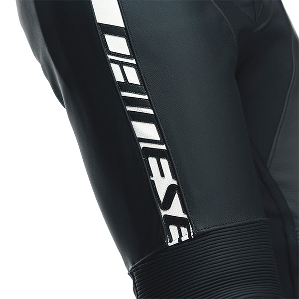 Dainese Avro 4 Leather 2 Piece Suit Short / Tall - Matt Black / Matt Black / White