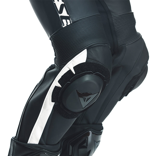 Dainese Avro 4 Leather 2 Piece Suit Short / Tall - Matt Black / Matt Black / White