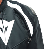Dainese Avro 4 Leather 2 Piece Suit Short / Tall - Matt Black / Matt Black / White