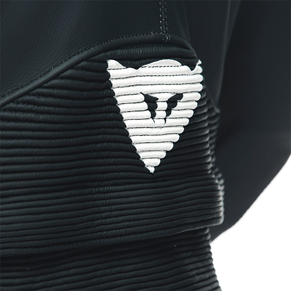 Dainese Avro 4 Leather 2 Piece Suit Short / Tall - Matt Black / Matt Black / White