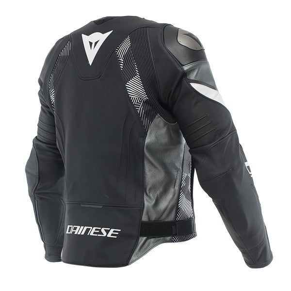 Dainese Avro 5 Leather Jacket - Black / White / Anthracite