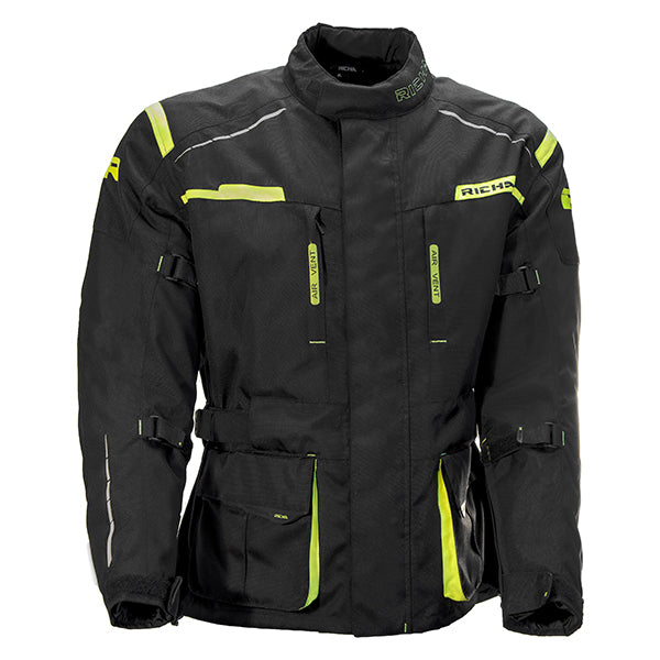 Richa Axel Jacket - Black / Flo Yellow