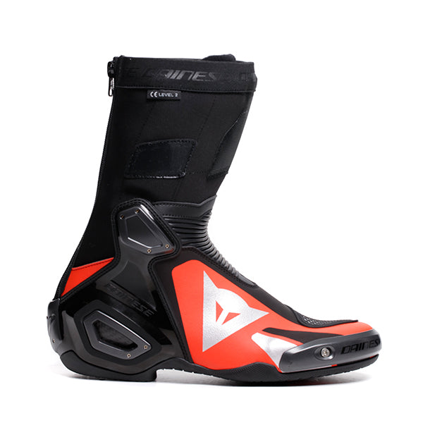 Dainese Axial 2 Boots - Black / Flo Red