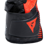 Dainese Carbon 4 Long Leather Glove - Black / Flo Red / White