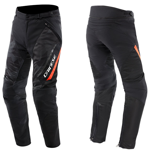 Dainese Drake 2 Superair Textile Trousers - Black / Red