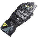 Dainese Druid 4 Leather Glove - Black / Charcoal / Flo Yellow