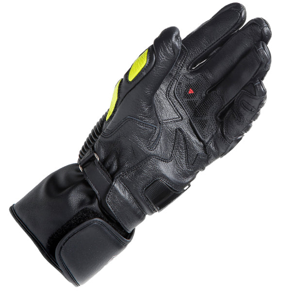 Dainese Druid 4 Leather Glove - Black / Charcoal / Flo Yellow