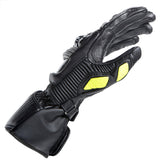 Dainese Druid 4 Leather Glove - Black / Charcoal / Flo Yellow