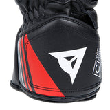 Dainese Druid 4 Leather Glove - Black / Lava Red / White