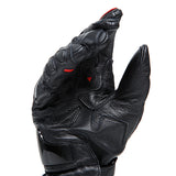 Dainese Druid 4 Leather Glove - Black / Lava Red / White