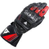 Dainese Druid 4 Leather Glove - Black / Lava Red / White