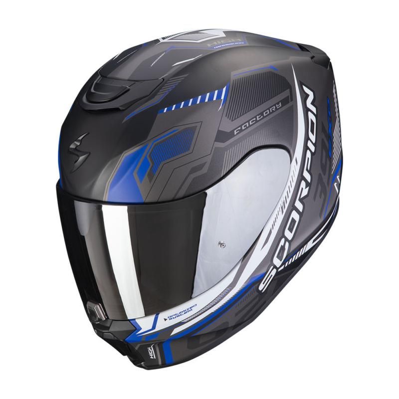 Scorpion EXO 391 - Haut Black / Silver / Blue