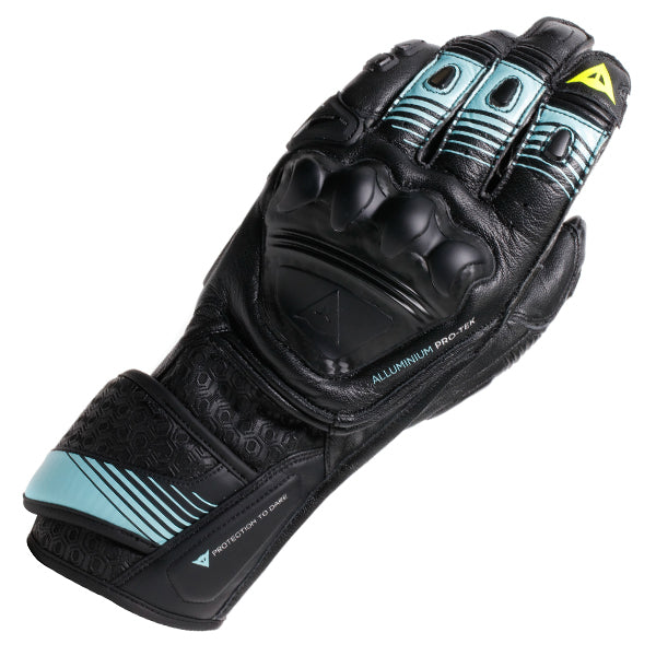 Dainese Fiero Metal Gloves - Black / Water / Flo Yellow