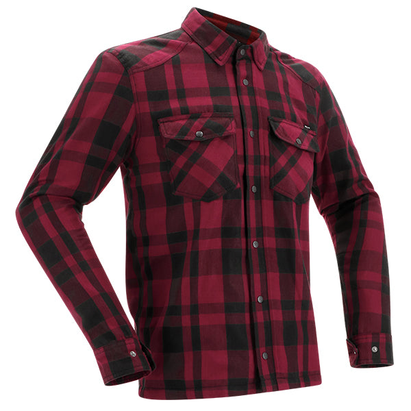 Richa Forest Shirt - Black / Burgundy