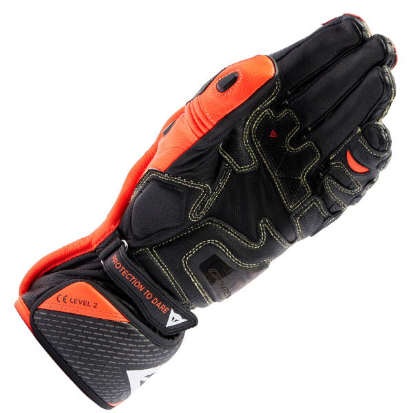 Dainese Full Metal 7 Glove - Black / Flo Red