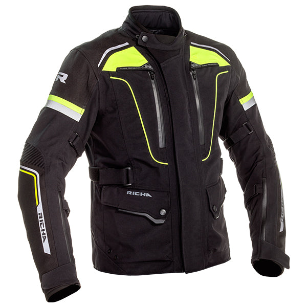 Richa Infinity 2 Pro Jacket - Black / Flo Yellow