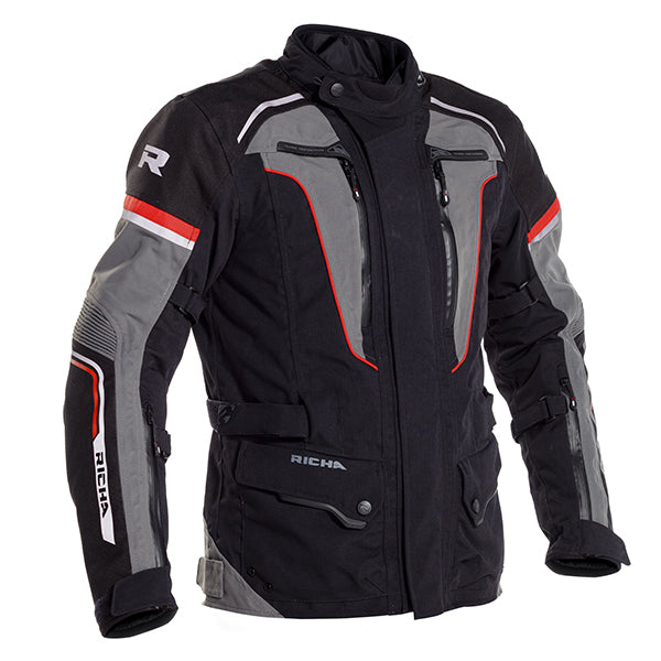 Richa Infinity 2 Pro Jacket - Black / Grey / Red