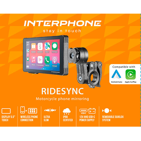 Interphone Ridesync Carplay / Android Auto
