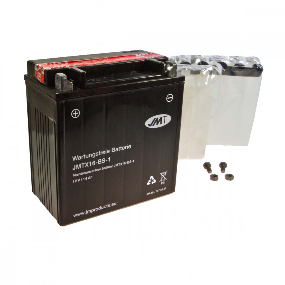 JMTX16-BS Battery Including Acid Pack