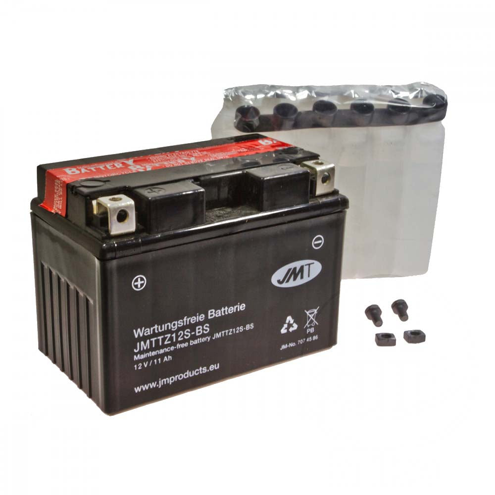 JMTTZ12S-BS Battery Including Acid Pack