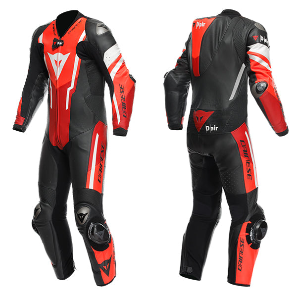 Dainese Misano Perforated D-Air 1PC Suit Black Red White