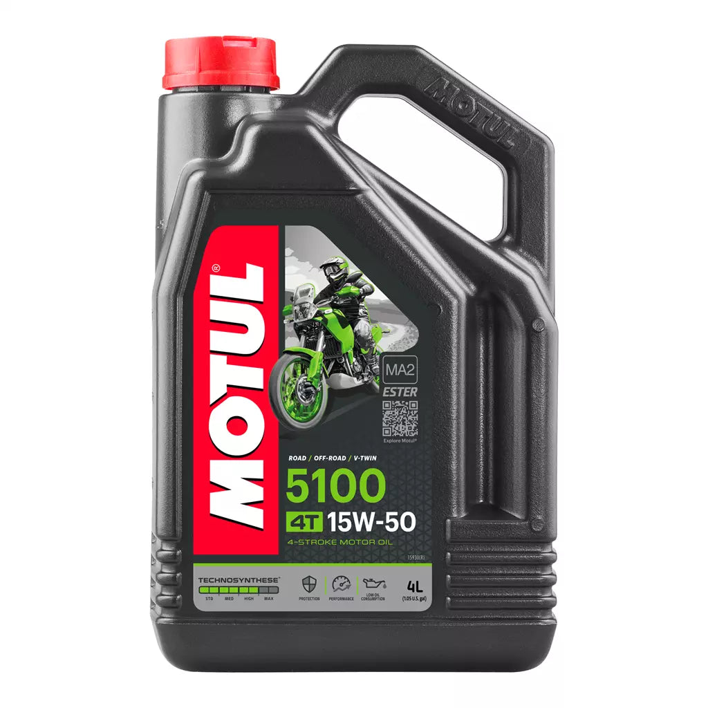 Motul 5100 Semi-Synthetic 15W-50 4-Stroke Engine Oil - 4L