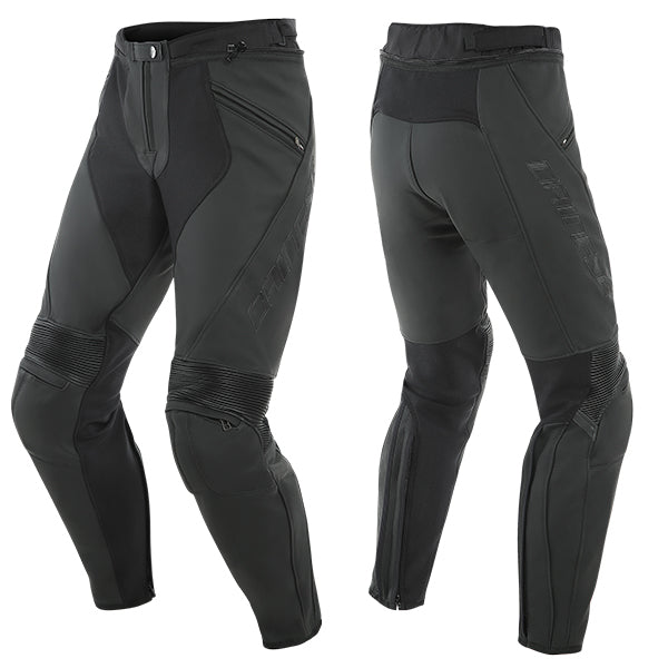 Dainese Pony 3 SL Leather Trousers - Black Matt