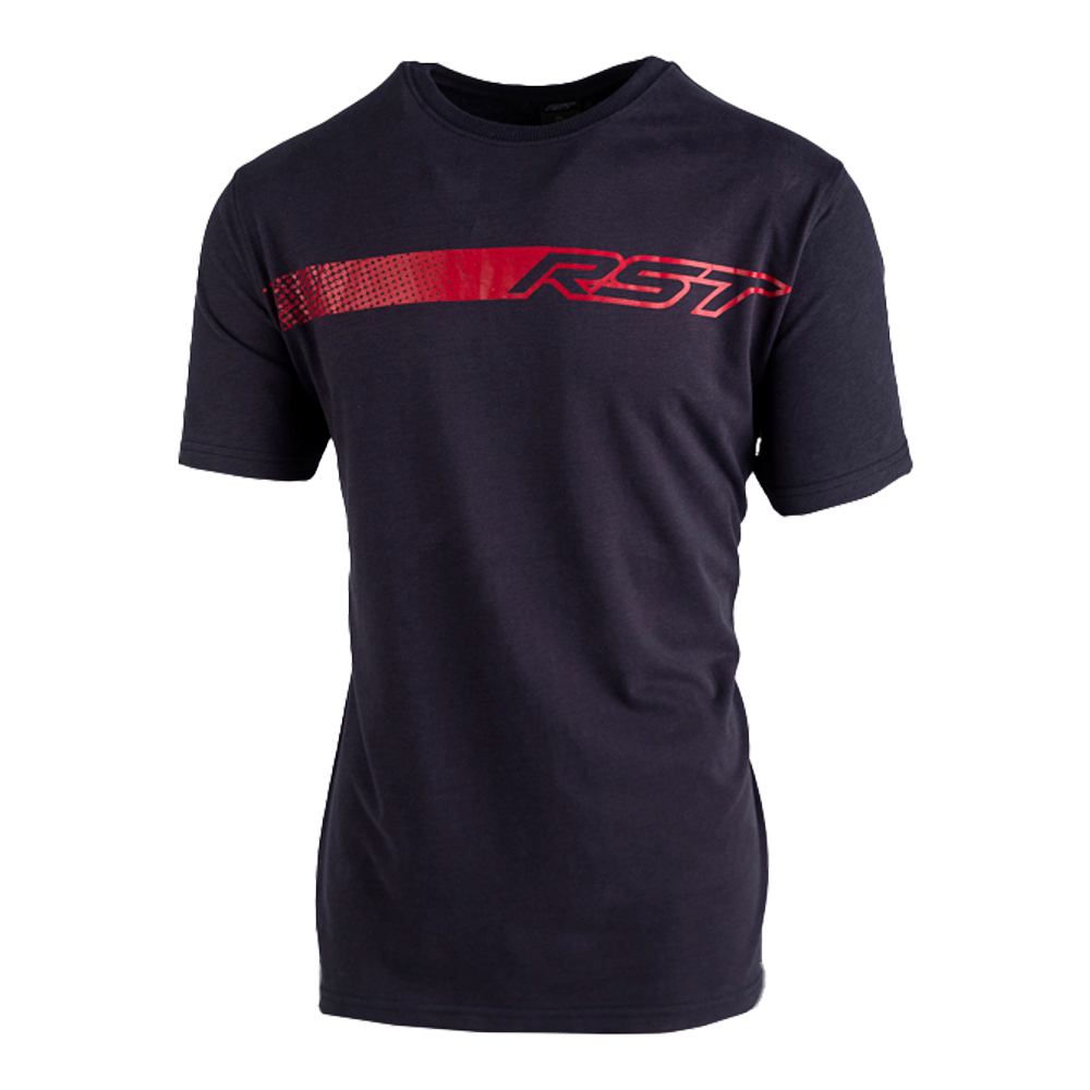 Fade Mens T-Shirt - Navy / Red