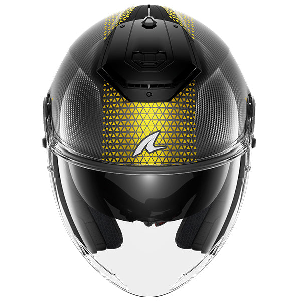 Shark RS Jet Carbon Ikonik - Black / Silver / Yellow