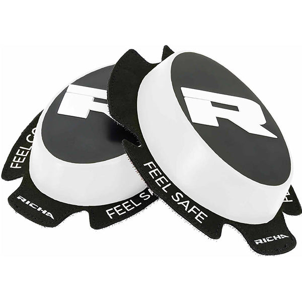 Richa Racing 'R' Knee Sliders - White