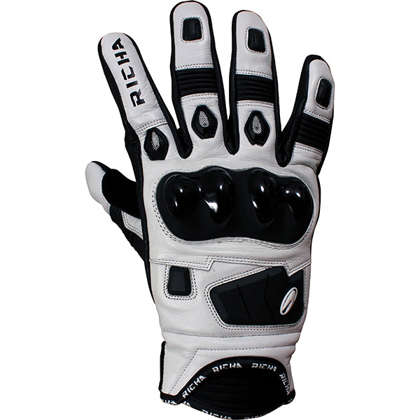 Richa Rock Gloves - Black / White