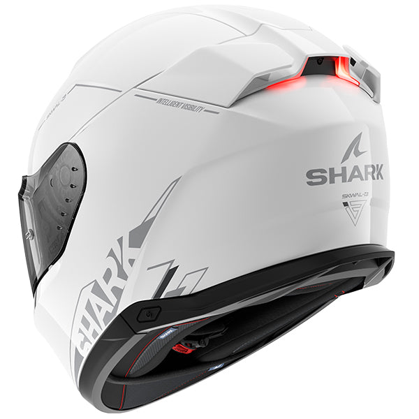 Shark Skwal i3 Blank Gloss - White / Silver