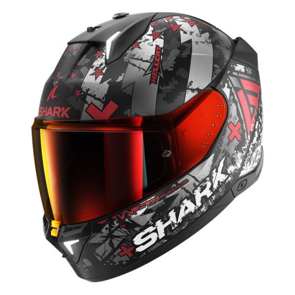 Shark Skwal i3 Hellcat Matt - Black / White / Grey / Red